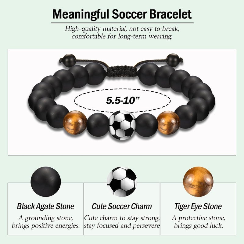 EFVISD Store Soccer Football Basketball Baseball Hockey Bracelet Gifts for Boys Players Team Lovers Son Grandson Brother Nephew Friend as Birthday/Valentines Day/Graduation/Back to School/Christmas Gifts - Image 4